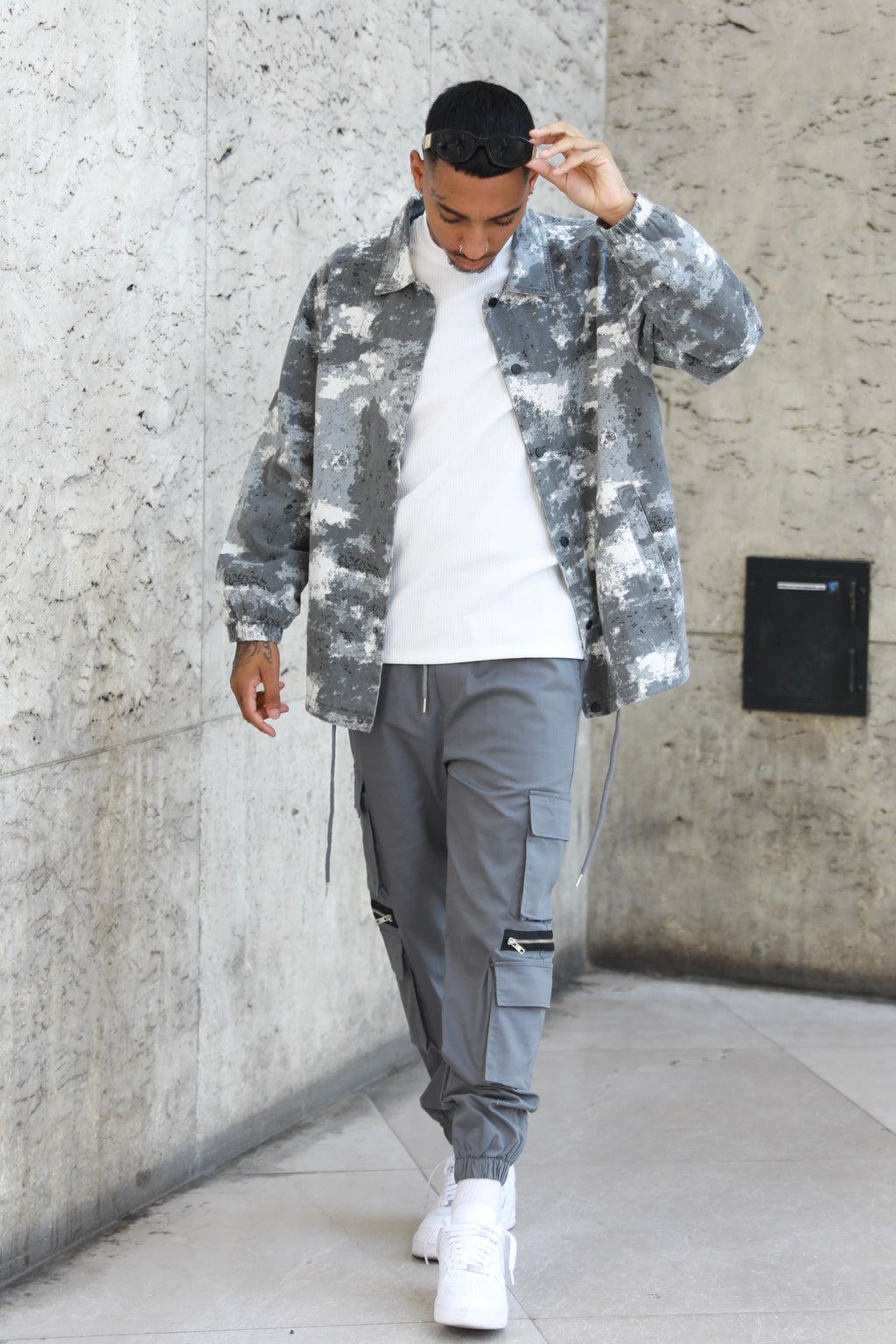 Veste Varsovie Grise - Style Militaire Street