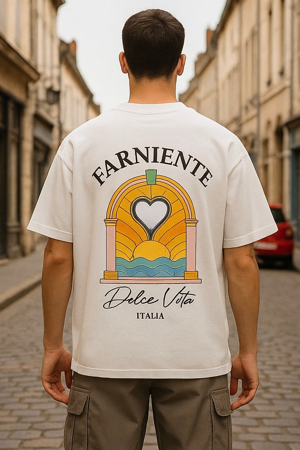 T-shirt Farniente Blanc – Style Urbain et Minimaliste