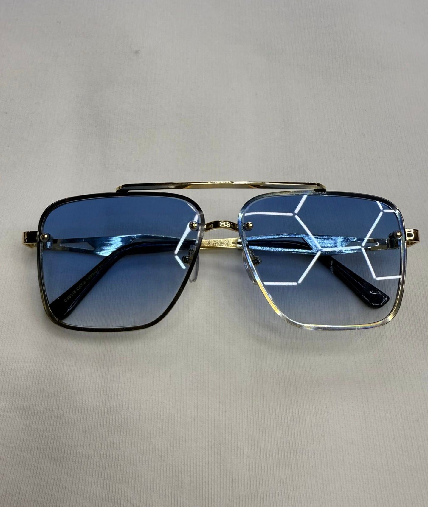 Lunettes L2B monture bleues