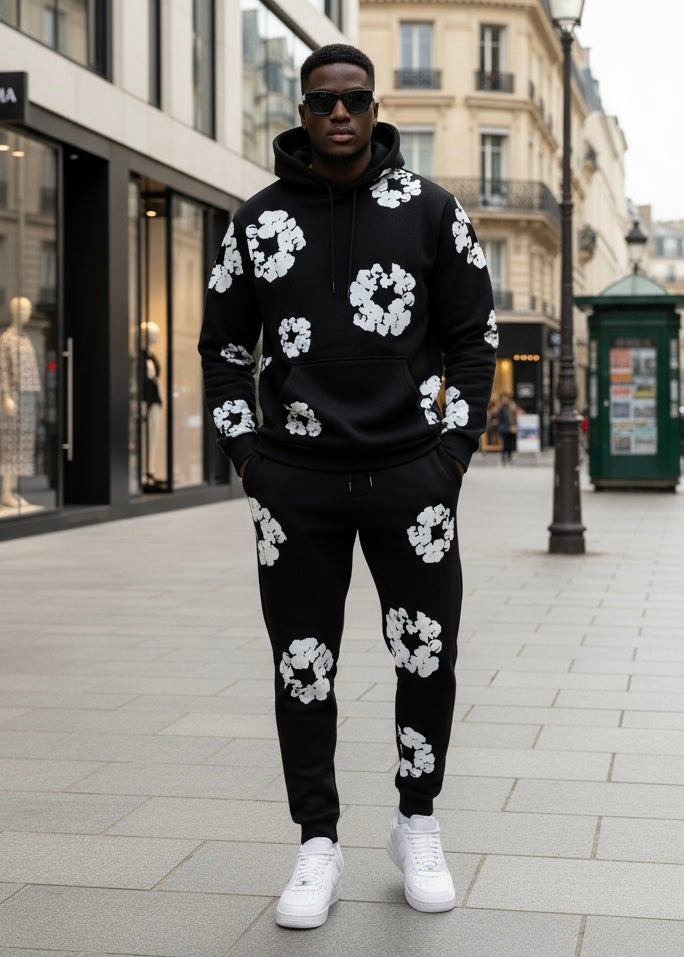 Ensemble Young Thug Noir : Flowers, Street & Légendaire