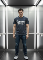 T-shirt La Haine Gris : Coupe droite & Style Urbain