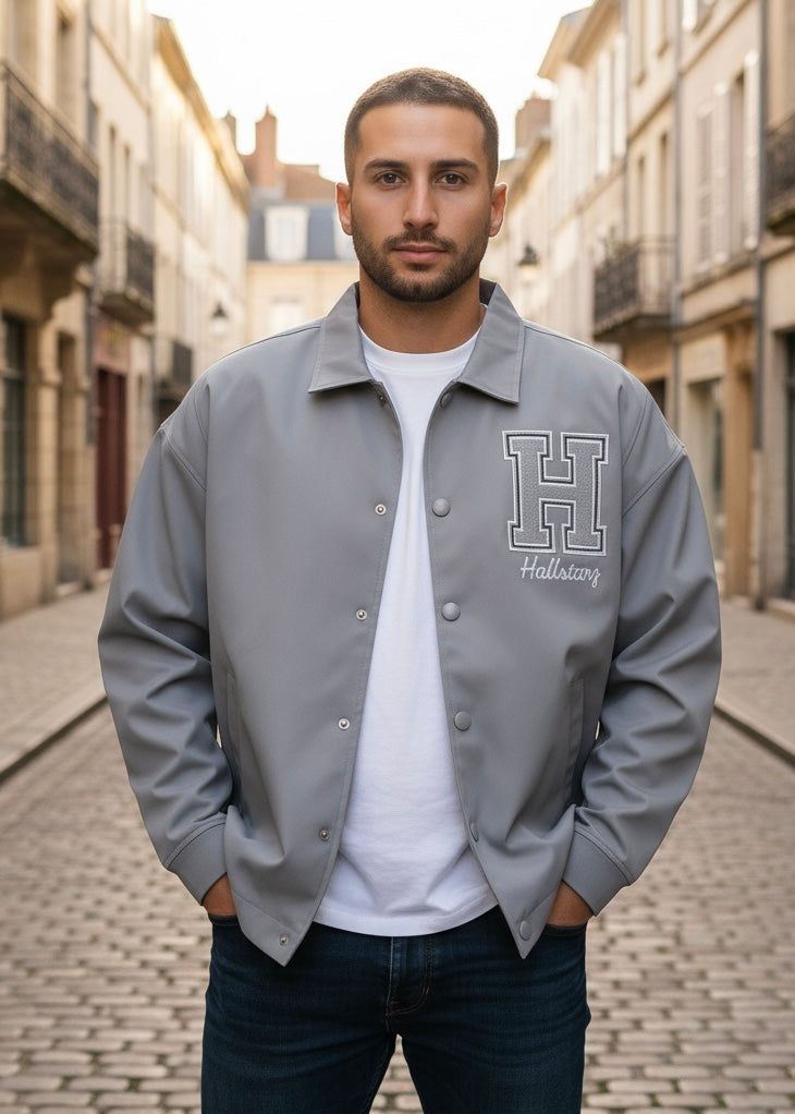 Veste Harlem Grise – Black Flag & Code de Rue