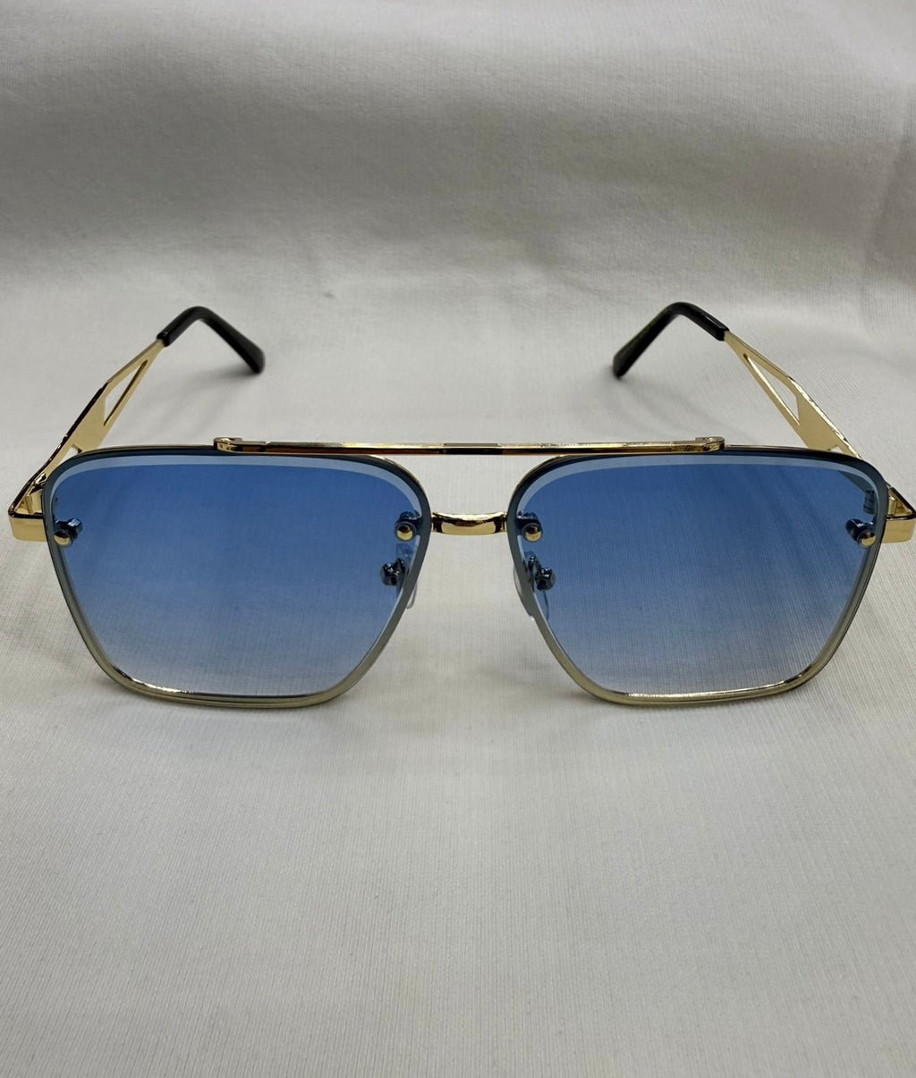 Lunettes L2B monture bleues