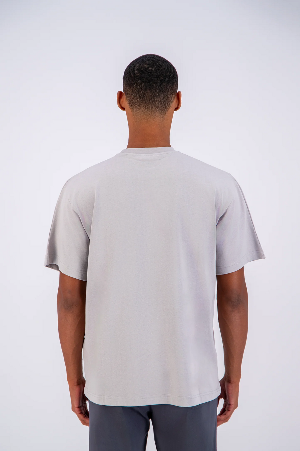 T-shirt LOVE Gris - Coeur brodé Blanc