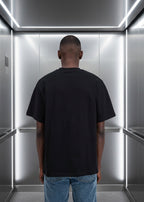 T-shirt LOVE Noir : Coupe oversize & Coeur Rouge