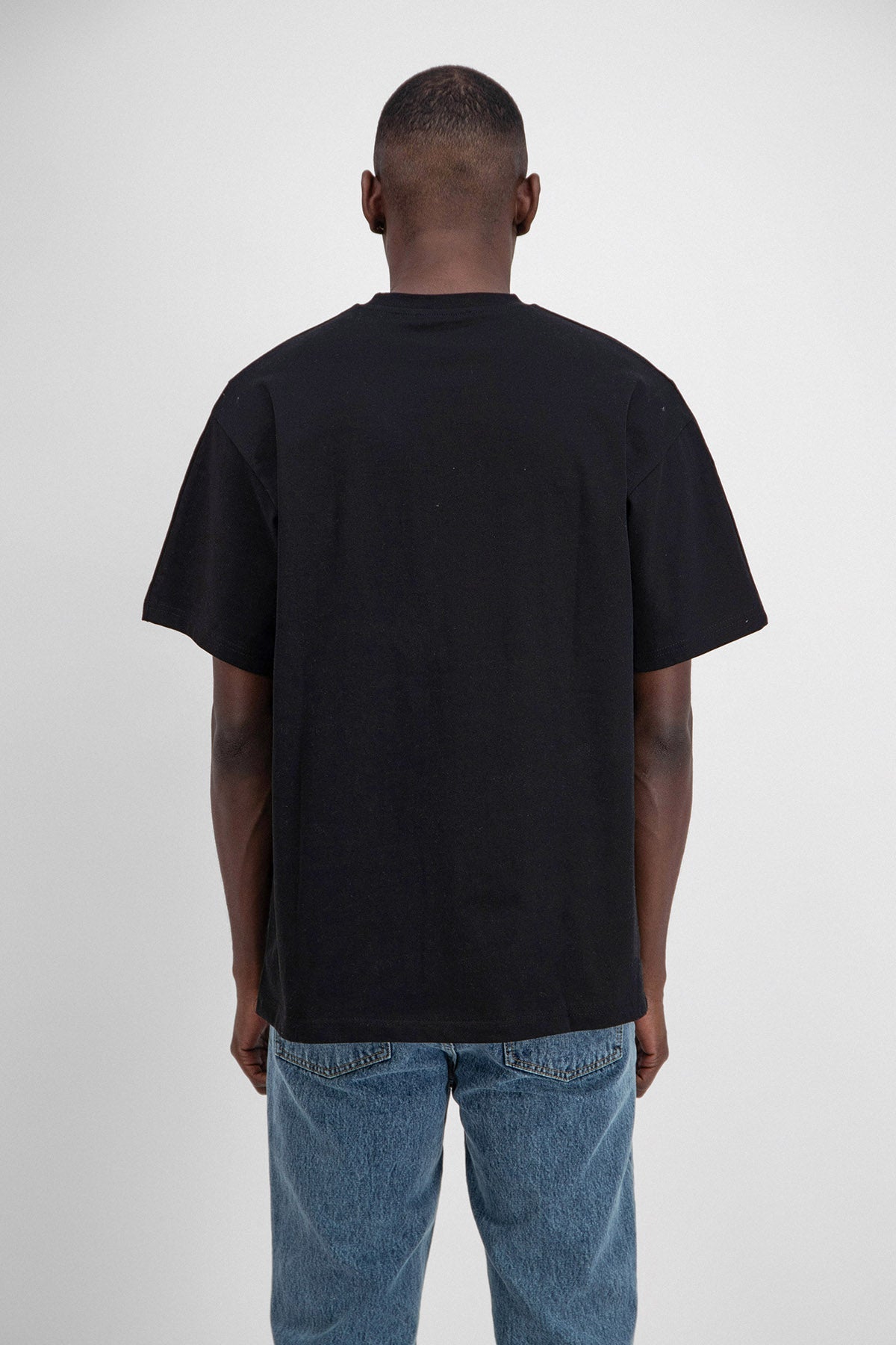 T-shirt LOVE Noir - Coeur brodé Rouge