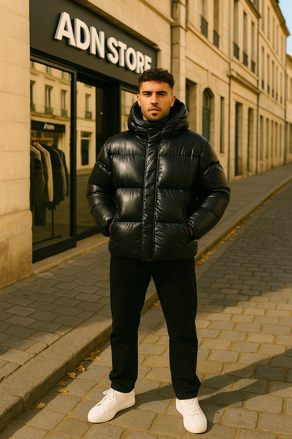 Doudoune New York Noir : Style urbain & Capuche