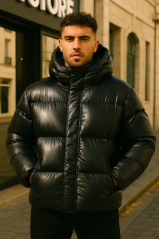 Doudoune New York Noir : Style urbain & Capuche