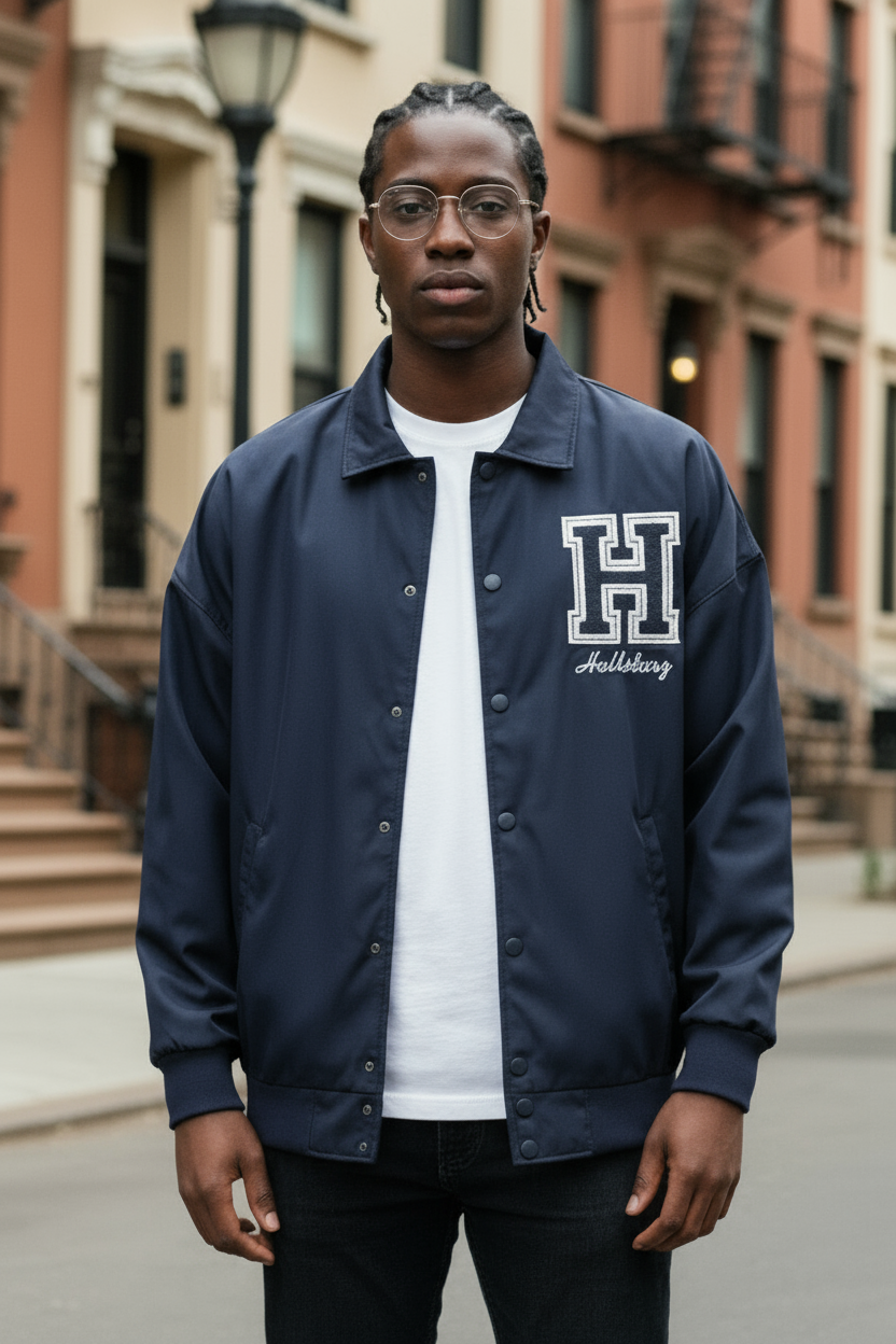 Veste Harlem Noir – Black Flag & Code de Rue