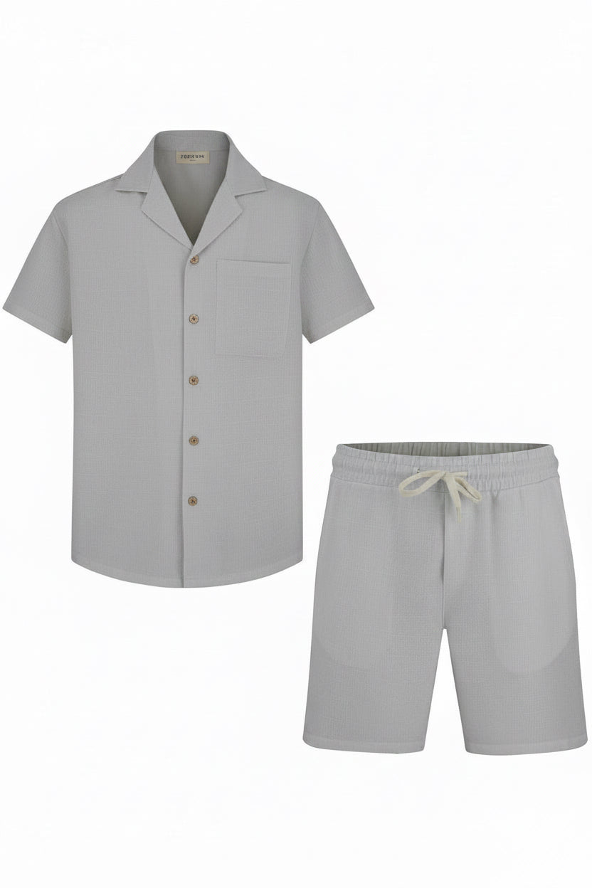 Ensemble Short Montana Gris : Le calme du gentleman