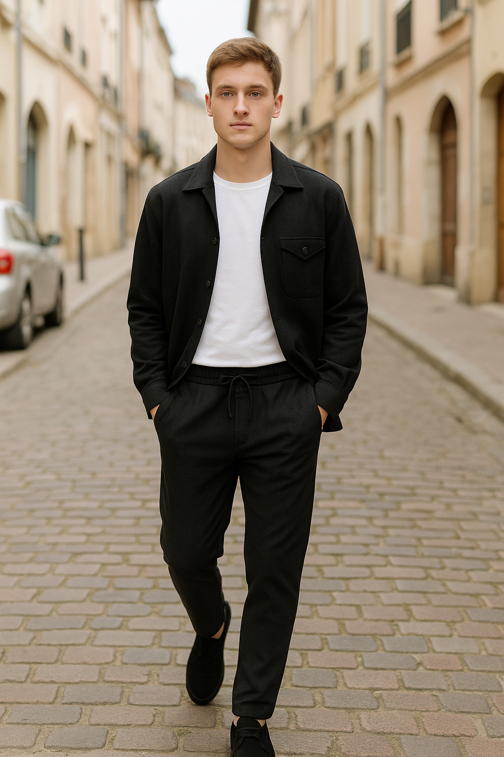 Ensemble Antonio Ferrara Noir – L’élégance à l’italienne