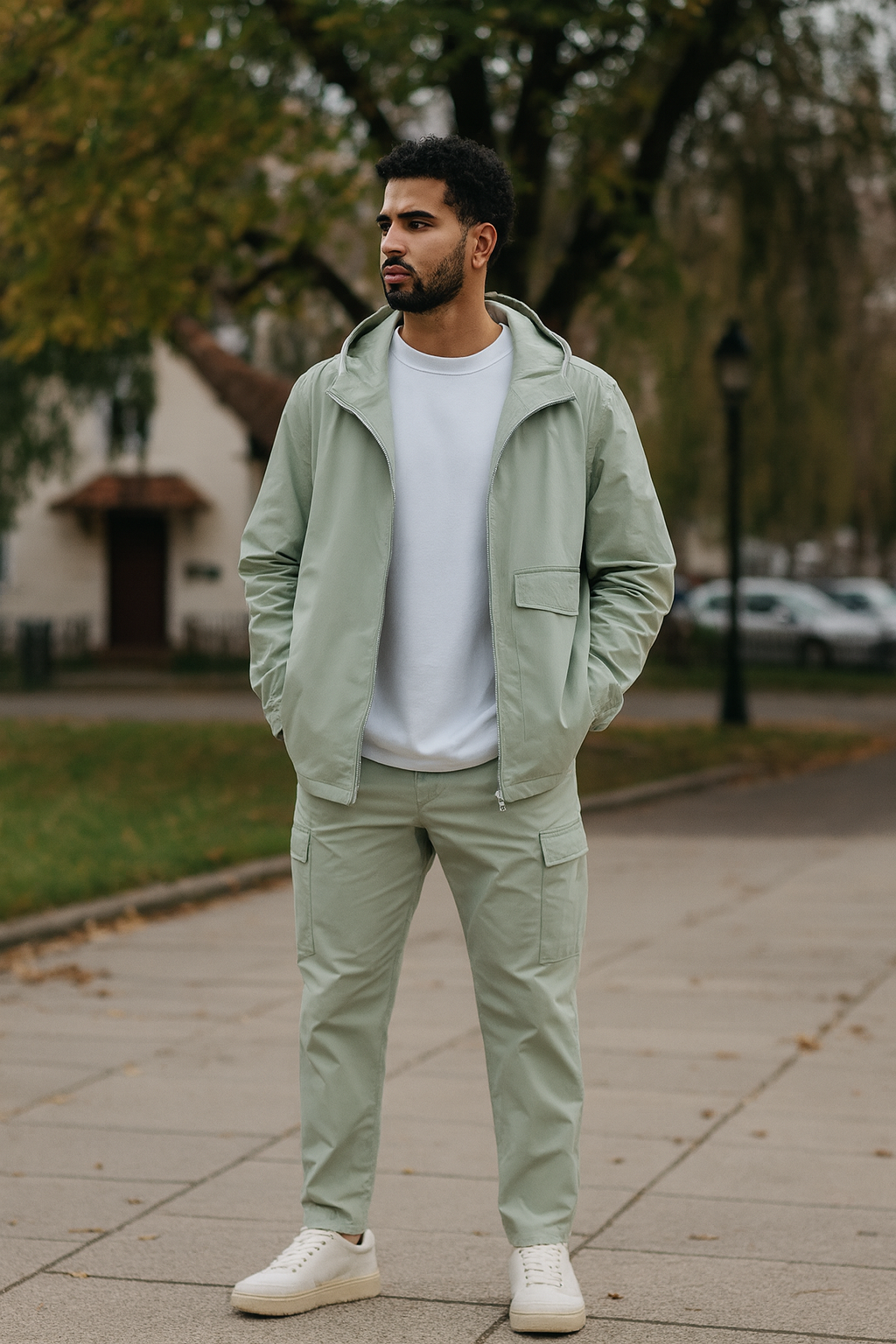 Ensemble TUPAC Vert - Loyal, Street en Capuche