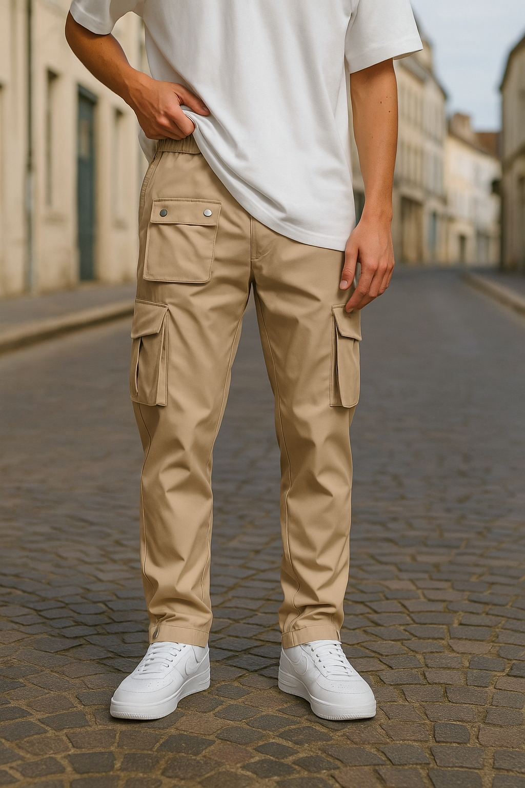 Cargo Tokyo Beige – Précision de la Rue & Codes de l’Ombre