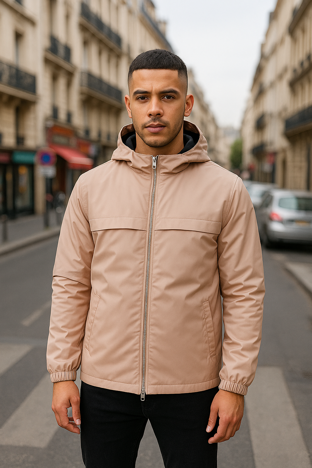 Veste Rotterdam Saumon - Style Coupe Vent