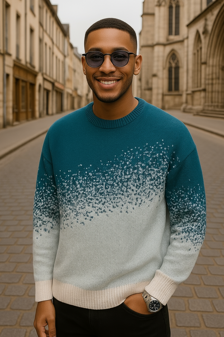 Pull Stockholm Bleu Modèle - Chaud et Doux