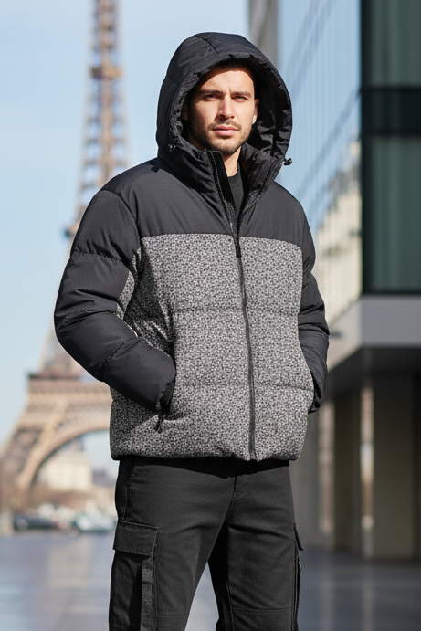 Doudoune Copenhague Grise : Chaude & Street