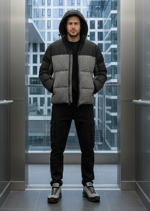 Doudoune Moscou Grise : Coupe droite & Chic and Urban