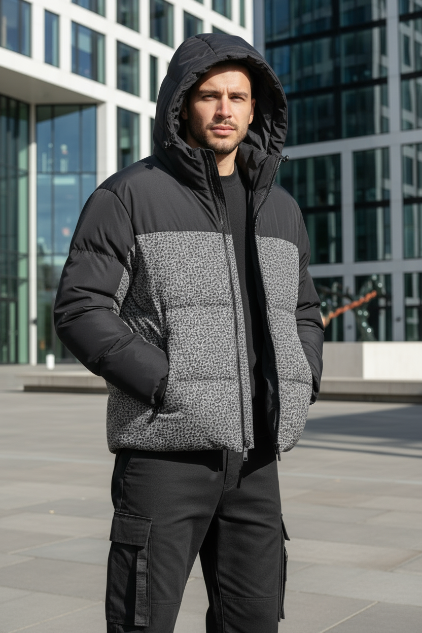 Doudoune Copenhague Grise : Chaude & Street