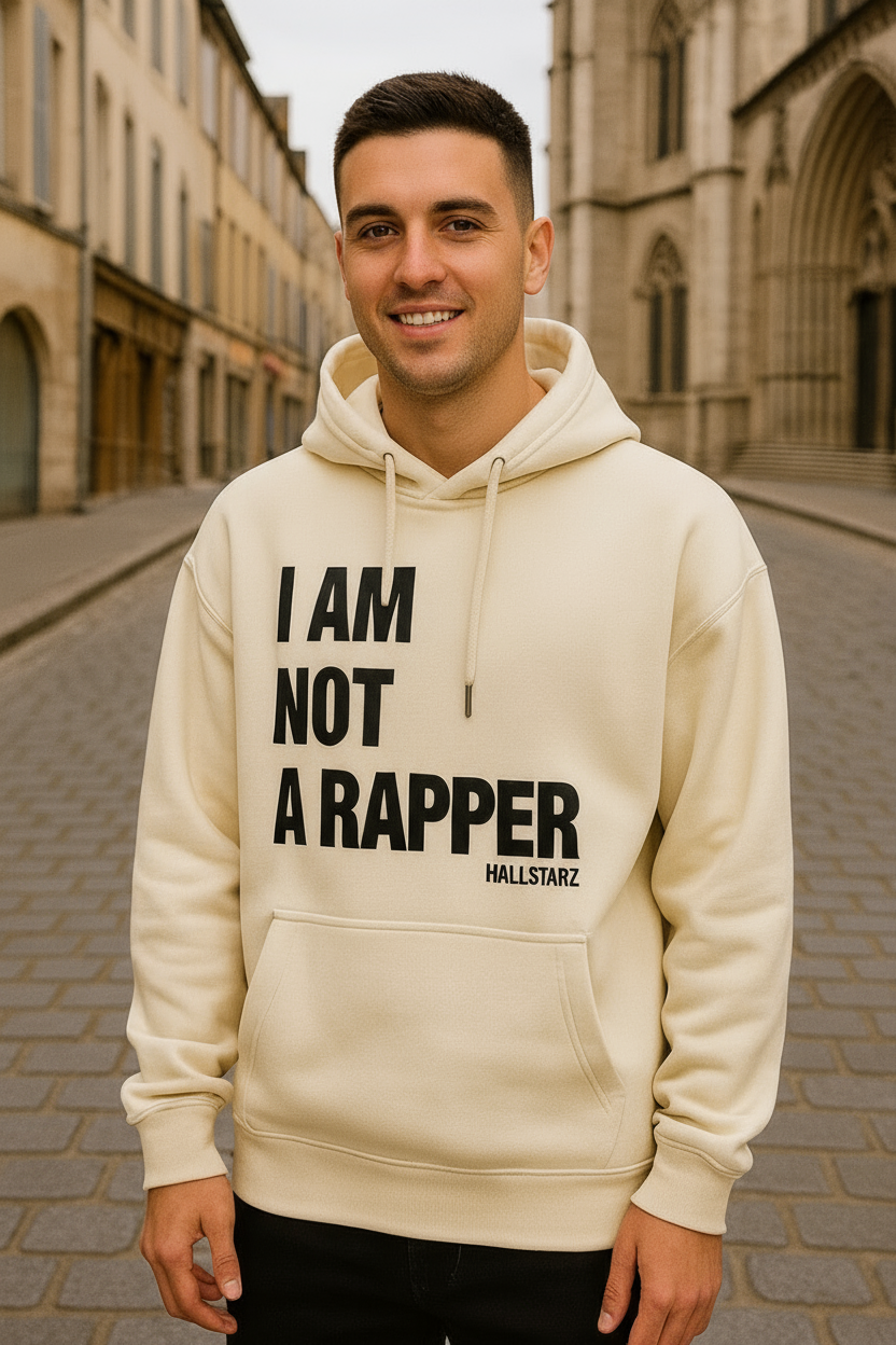 Sweat I am Not The Rapper Beige – Style urbain à Slogan
