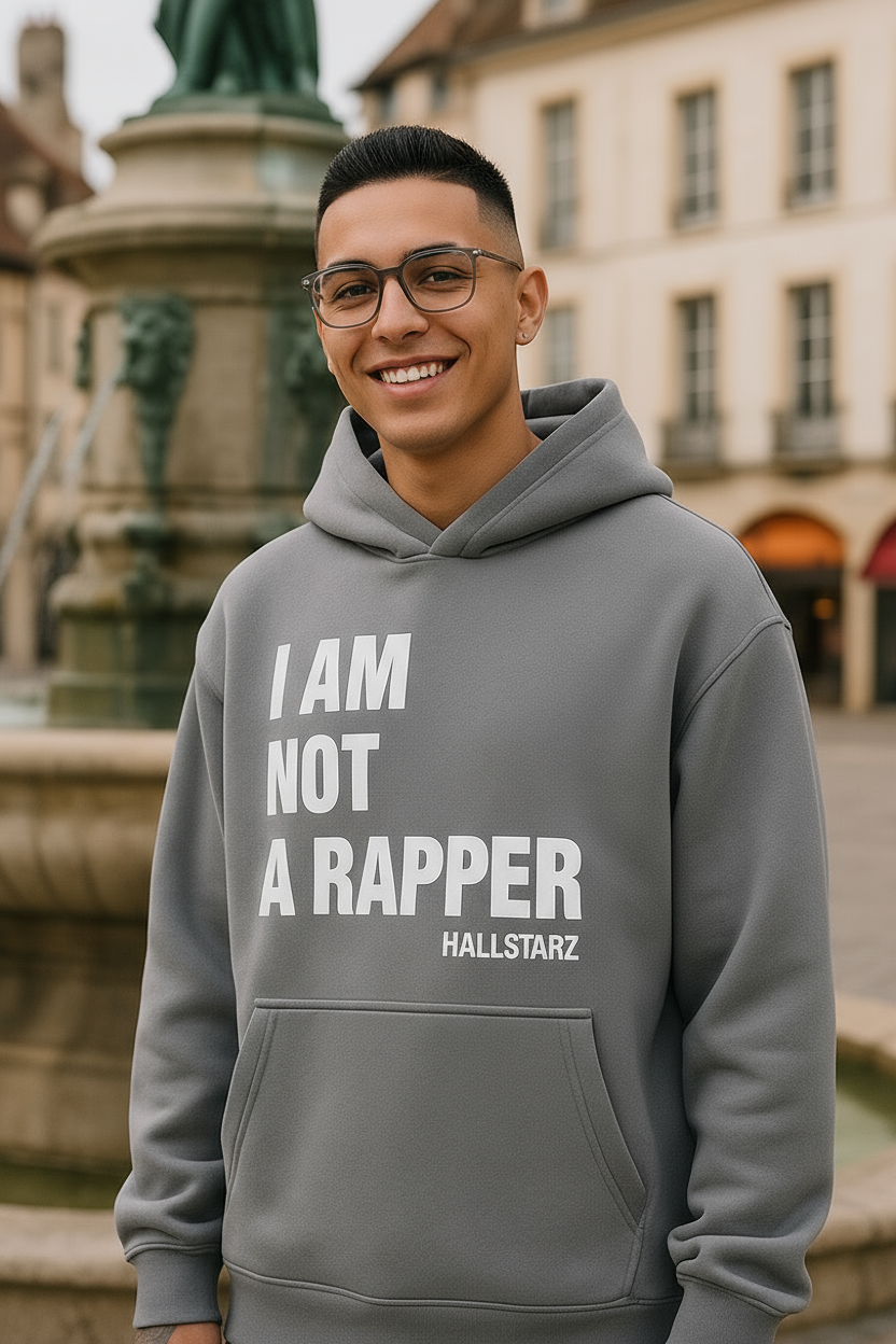 Sweat I am Not The Rapper Gris – Style urbain à Slogan