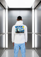 Sweat Van Gogh Blanc : Coupe oversize & Style artistique