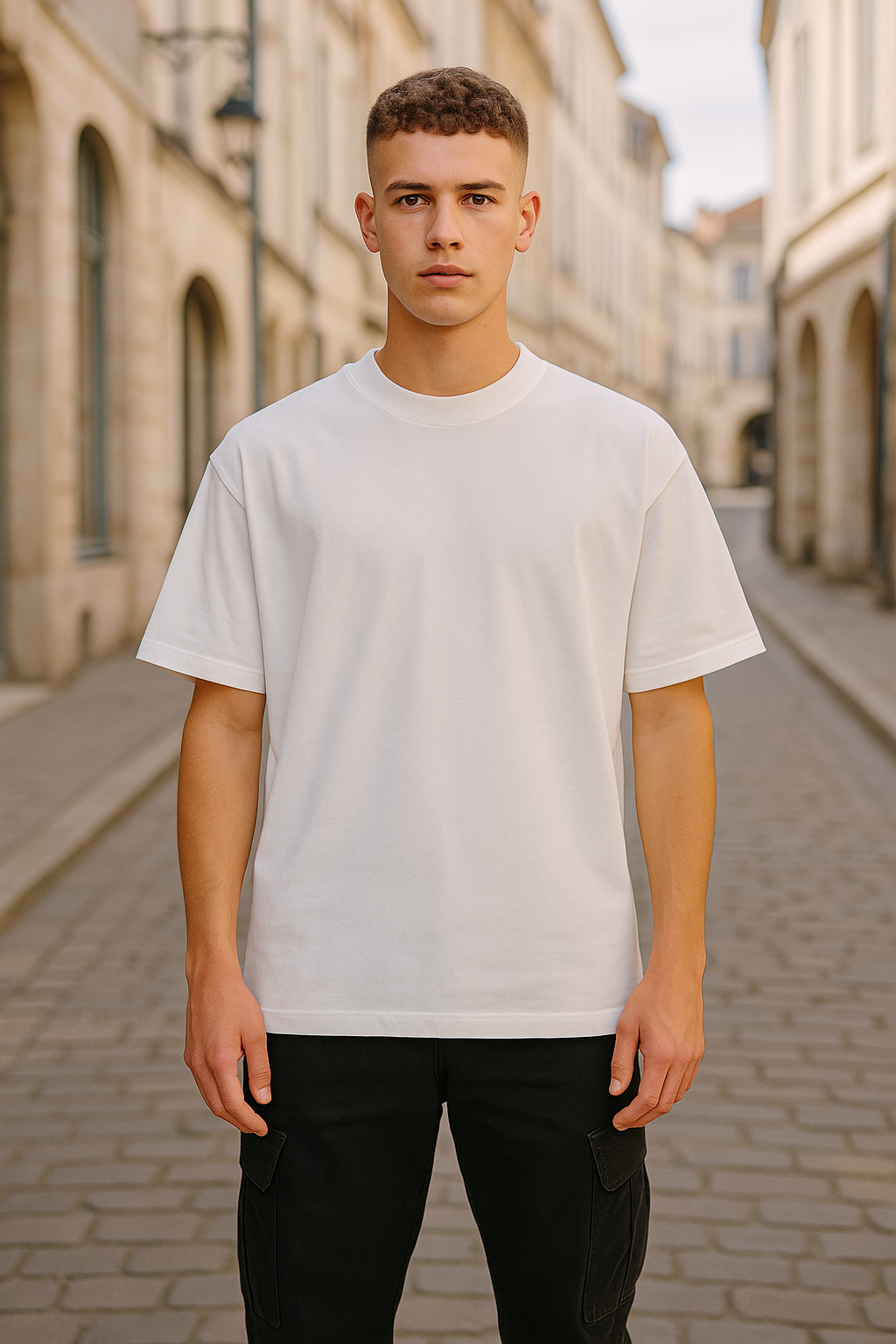 T-shirt Uni Blanc - Premium et Oversize