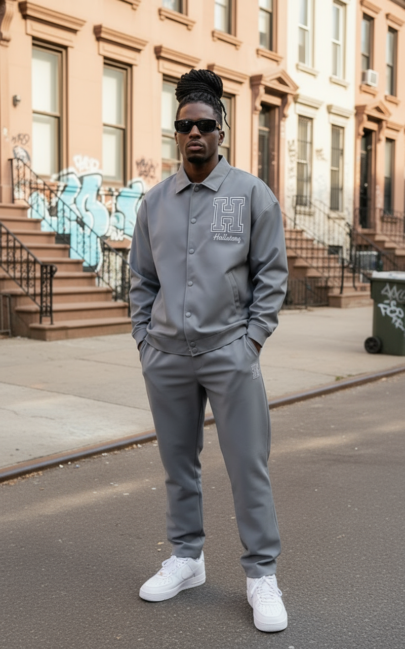 Veste Harlem Grise : Grey Flag & Code de Rue