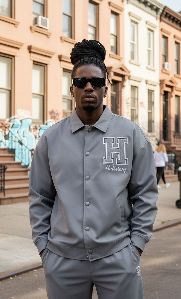 Veste Harlem Grise : Grey Flag & Code de Rue