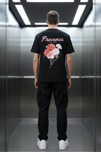 T-shirt Provence Noir : Coupe Oversize & Style Minimaliste