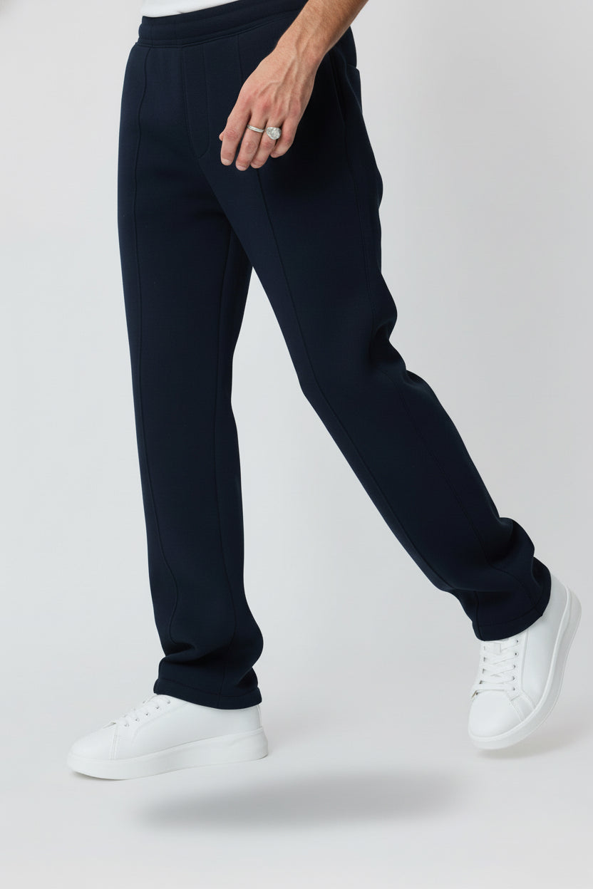 Pantalon Napoli bleu marine – Type clean, coupe droite & Ligne tendance