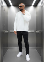 Pull Ottawa blanc : Coupe Oversize & Style White Ice