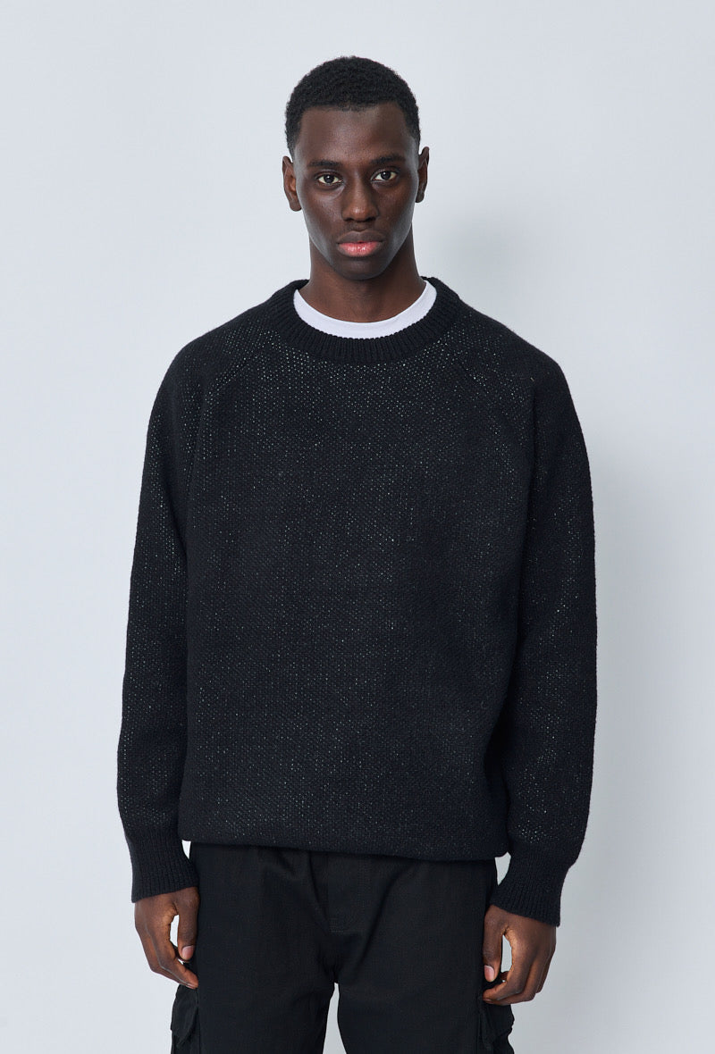 Pull Montréal Noir : Coupe oversize & Uni Chill