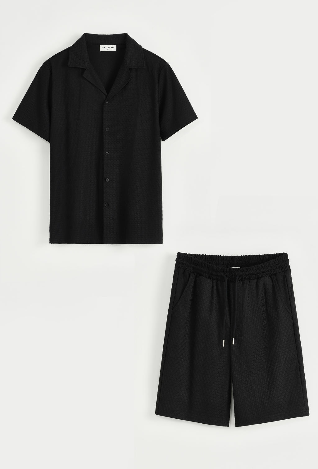 Ensemble Short Marco Mouly Noir – Le calme du gentleman