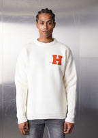 Pull Dublin Blanc : Coupe Droite & Code H