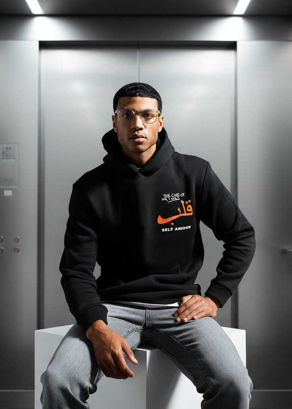 Sweat Self Amour Noir : Coupe Right & Caligraphie