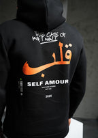 Sweat Self Amour Noir : Coupe Right & Caligraphie