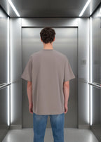 T-shirt LOVE Marron : Coupe oversize & Coeur blanc