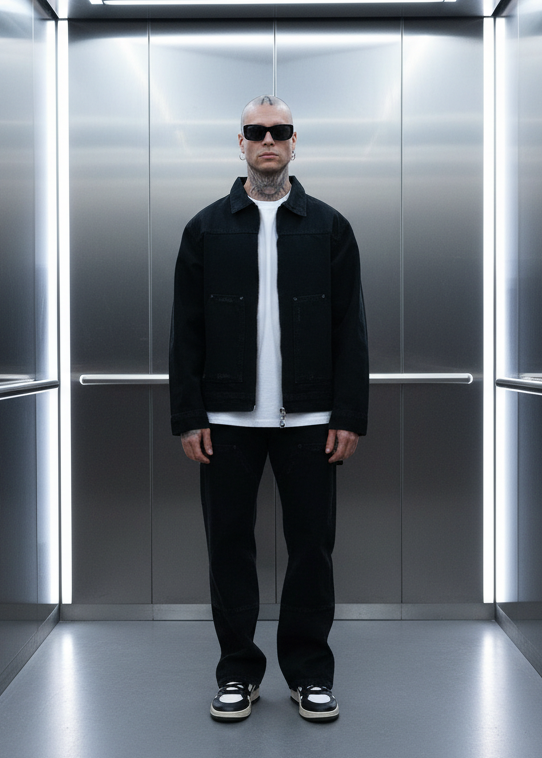 Ensemble Dillinger Noir : Urban jeans & Prestance