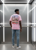 T-shirt Beverlly Hills Rose : Coupe droite & Style Urbain