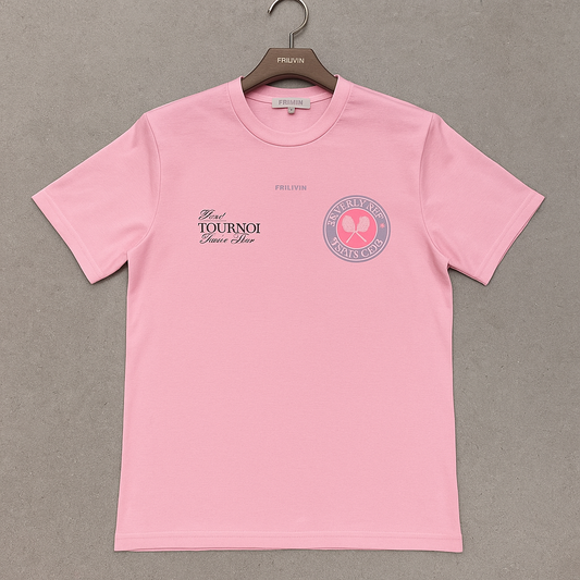T-shirt Beverlly Hills Rose – Style Urbain et Minimaliste