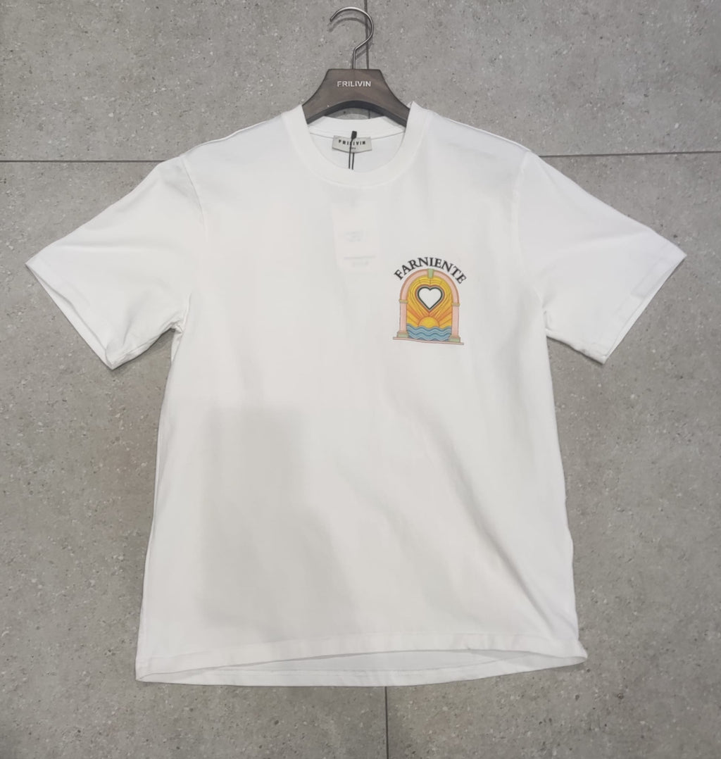 T-shirt Farniente Blanc – Style Urbain et Minimaliste