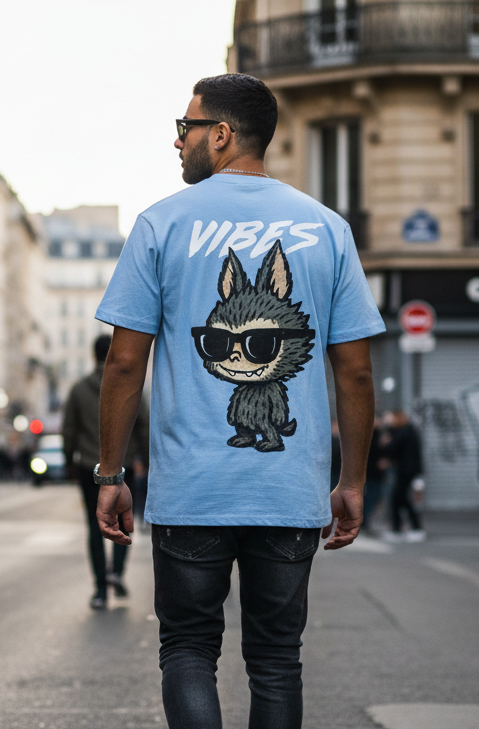 T-shirt Labubu Bleu – Style mode et virale
