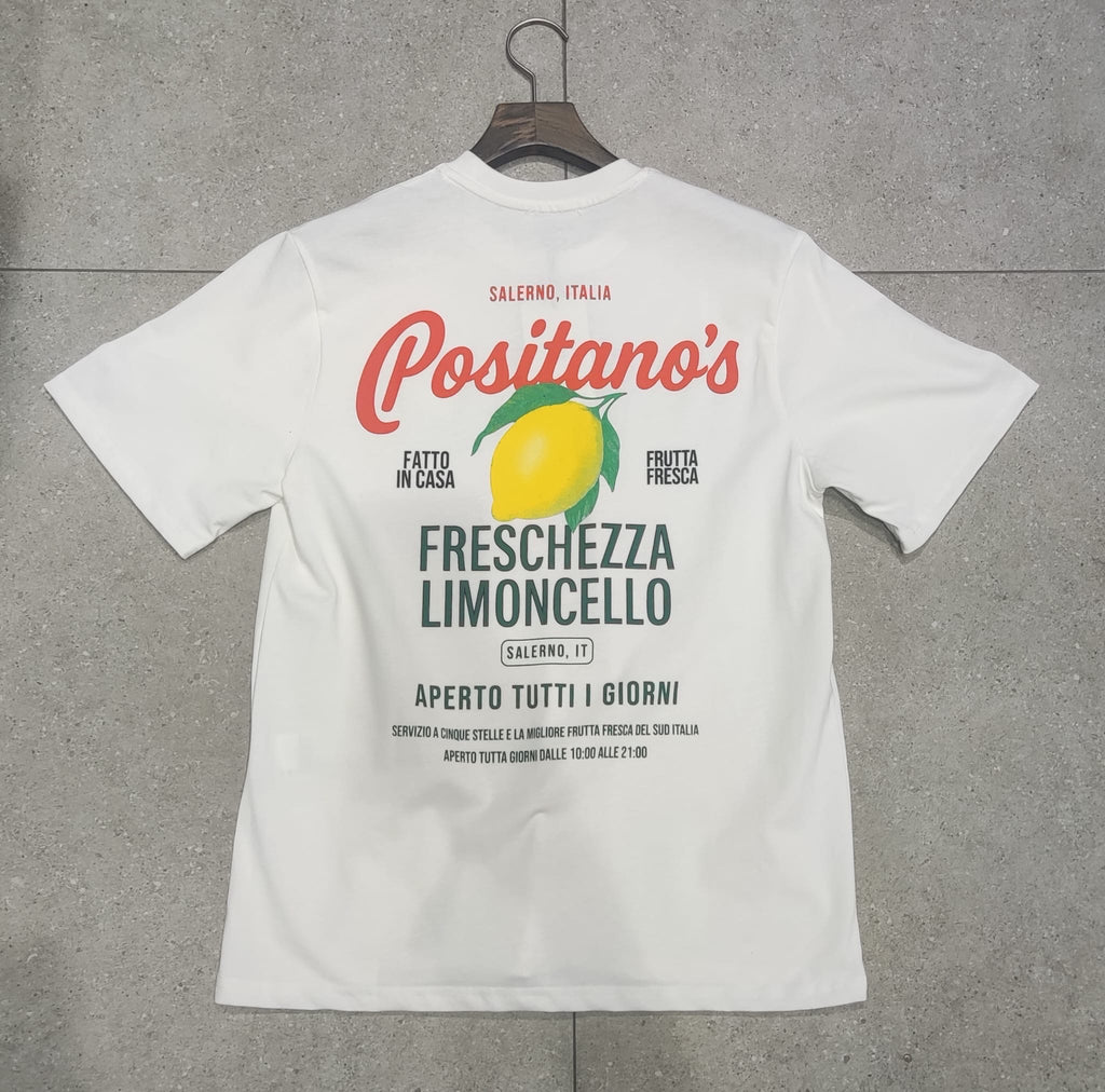 T-shirt Positanos Blanc – Style Urbain et Minimaliste
