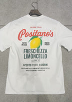T-shirt Positanos Blanc : Coupe droite & Style minimaliste