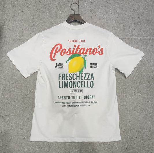 T-shirt Positanos Blanc – Style Urbain et Minimaliste