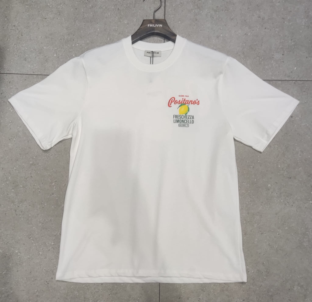 T-shirt Positanos Blanc – Style Urbain et Minimaliste
