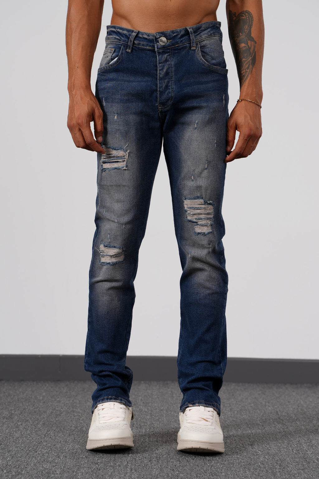 Jean Miami Edition – Denim Bleu Destroy FitSlim