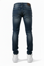 Jean Miami Bleu dirty : FitSlim Zippé  & Denim Destroy