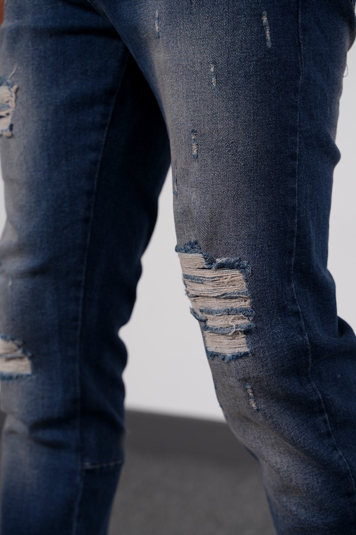 Jean Miami Edition – Denim Bleu Destroy FitSlim