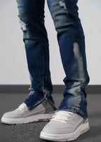 Jean Miami Bleu : FitSlim Zippé  & Denim Destroy
